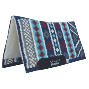 Comfort-Fit SMx Air Ride Western Pad | Vision Navy/Wine 3/4