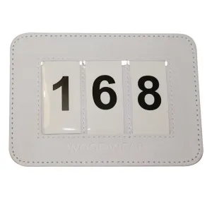 3 Digit Dressage Number Holder | White