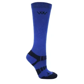 Young Rider Pro Bamboo Sock | Electric Blue/Navy