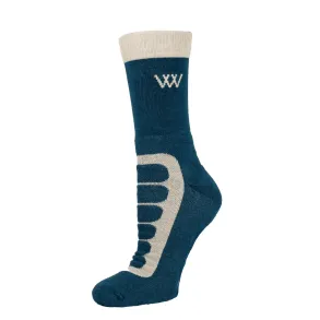 Woof Wear | Short Bamboo Tech Sock | Petrol/Stone