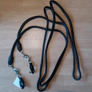 Glidet�jler i bl�dt l�der - Rundsyet - Black